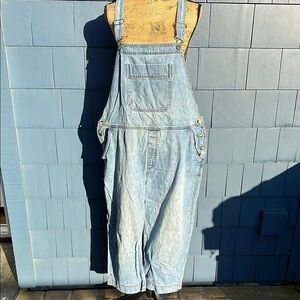 🩵🩵🩵Cherokee overalls XL light blue denim boho cute